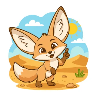 Ai generated Fennec Fennec fox Stickdatei