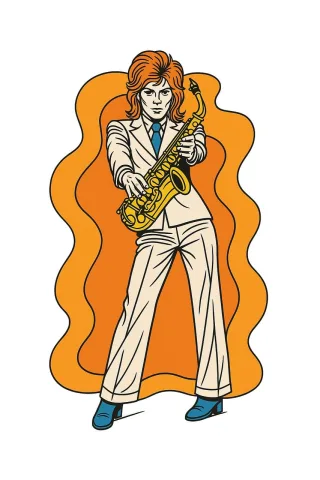 Music Retro Vintage Stickdatei