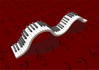 Piano Keyboard Music Stickdatei