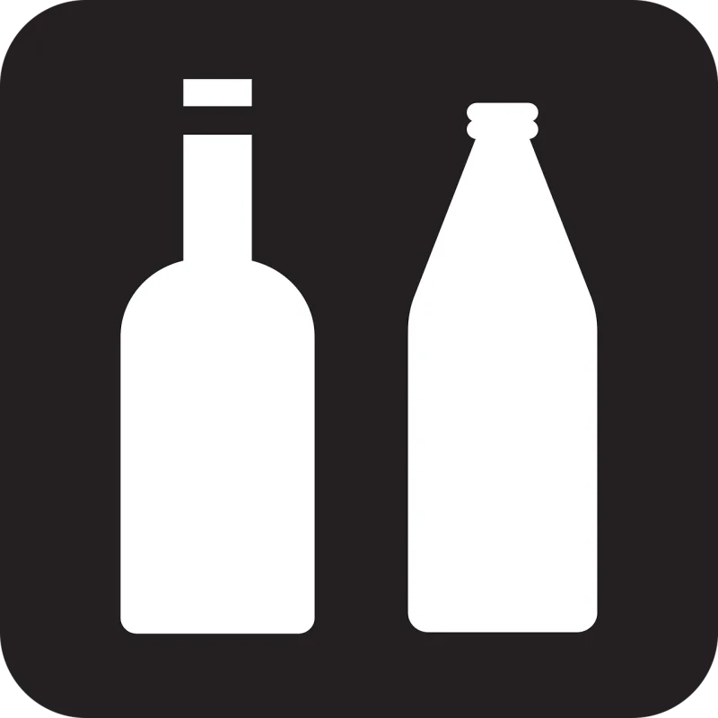 Bottles Glass Drinking Stickdatei – Essen & Trinken