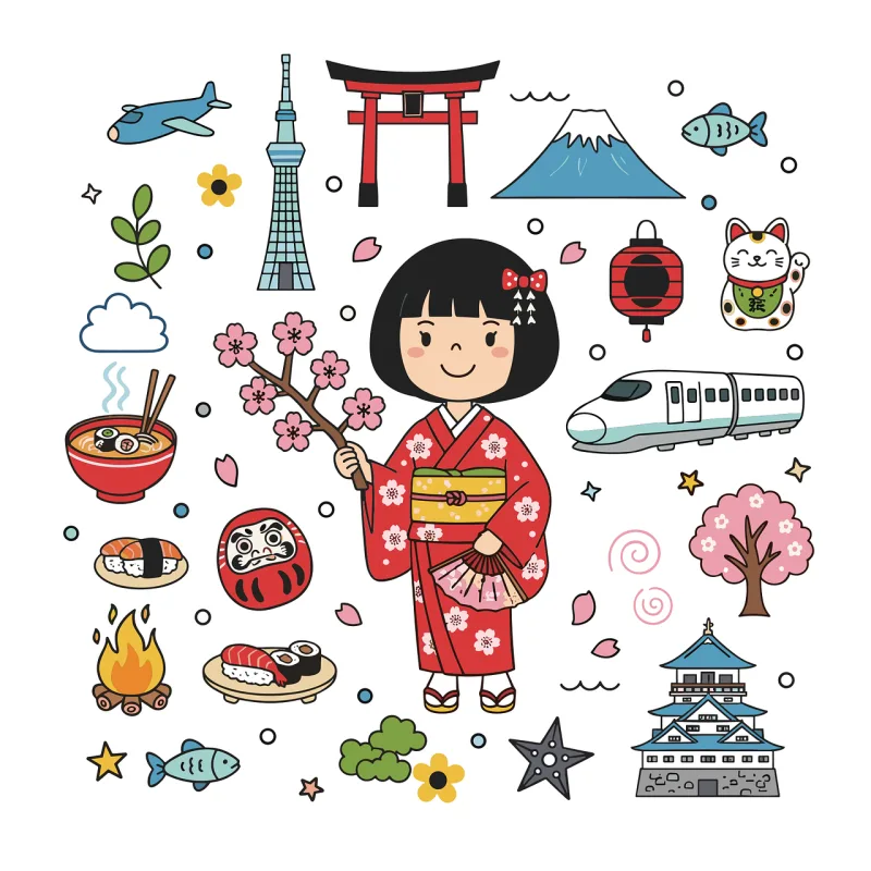 Japan Japanese culture Tokyo Stickdatei – Essen & Trinken
