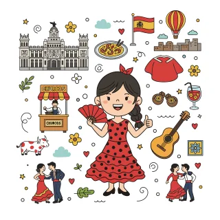 Spain Spanish culture Flamenco Stickdatei