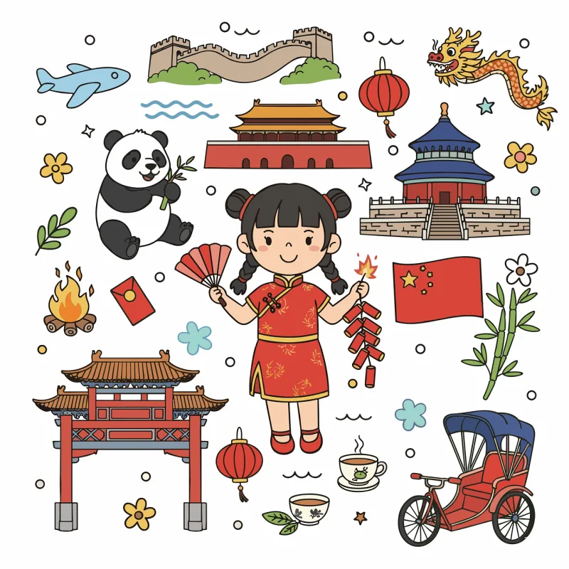 China Chinese culture Beijing Stickdatei – Tiere