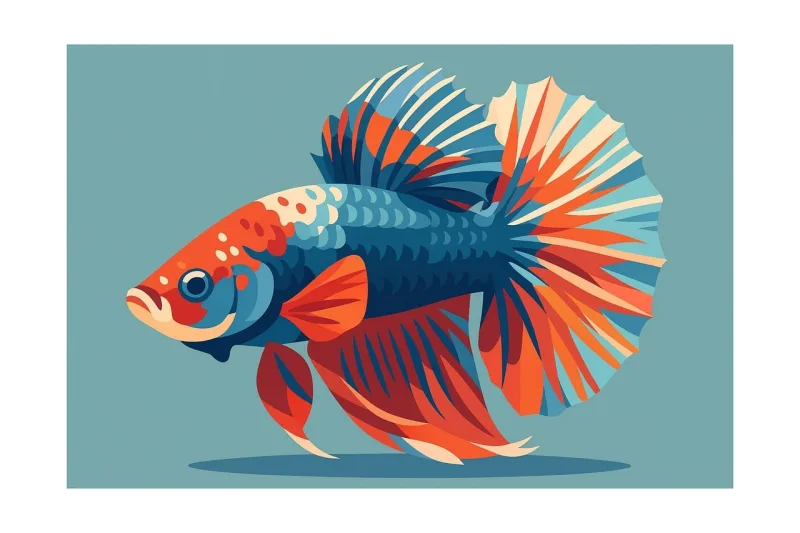 Betta Fish Aquarium Stickdatei – Sport