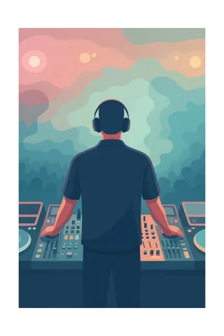 Dj Music Party Stickdatei