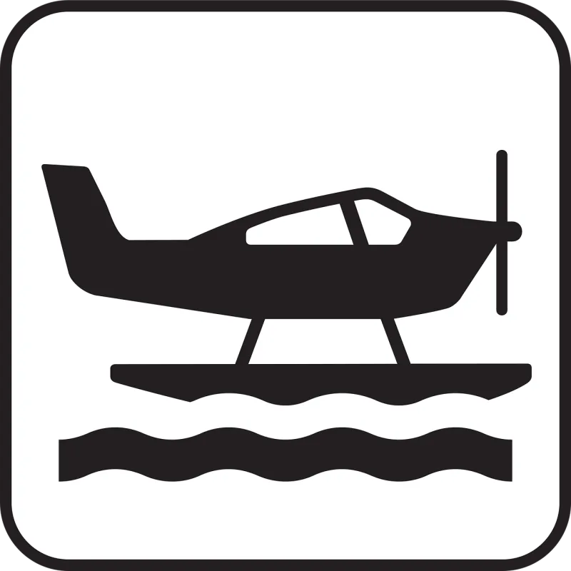Waterplane Aeroboat Floatplane Stickdatei – Kinder
