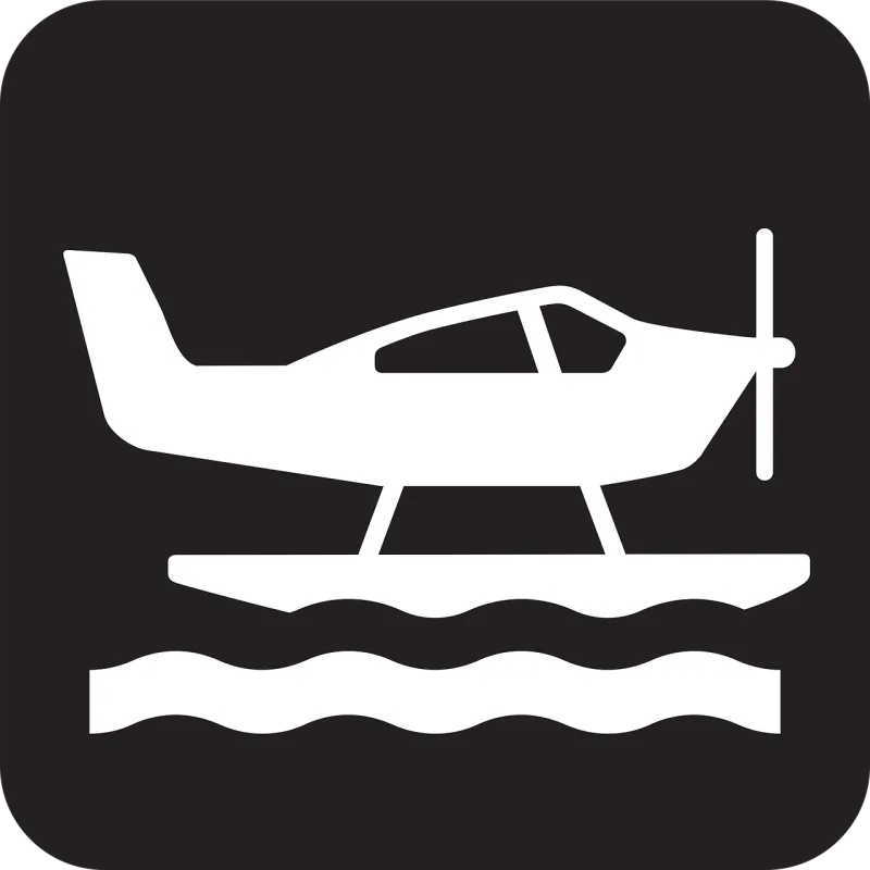 Waterplane Aeroboat Floatplane Stickdatei – Fahrzeuge