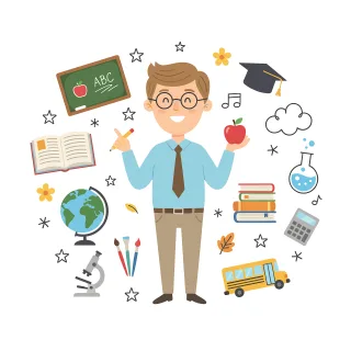 Ai generated Teacher Education Stickdatei