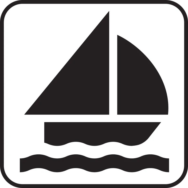 Sailing Sailing boat Catboat Stickdatei – Fahrzeuge