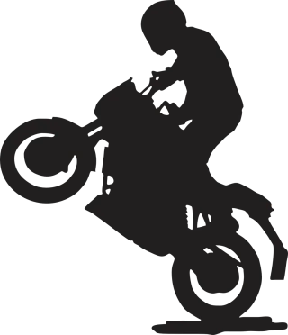 Motorbike Rear Road Stickdatei