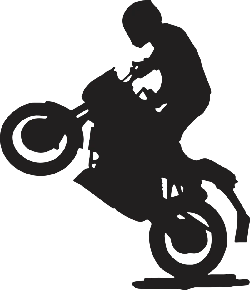 Motorbike Rear Road Stickdatei – Fahrzeuge