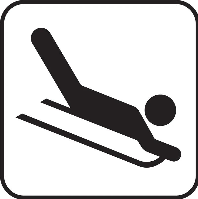 Sled Skid Tobogganing Stickdatei – Weihnachten