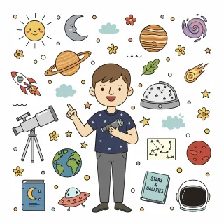 Astronomy Space Planets Stickdatei