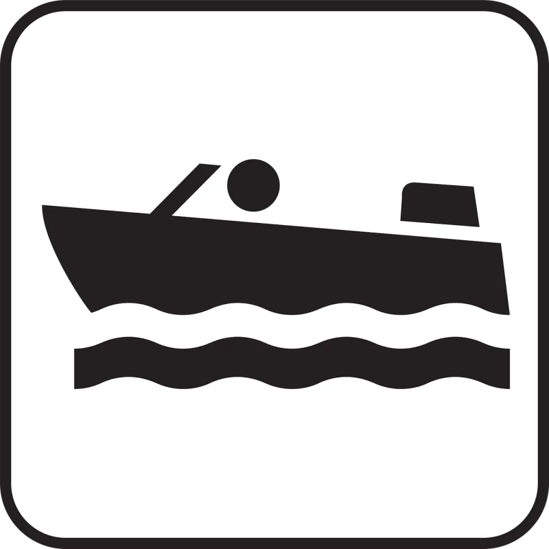 Motor-boat Boat Motor boat engine Stickdatei – Natur