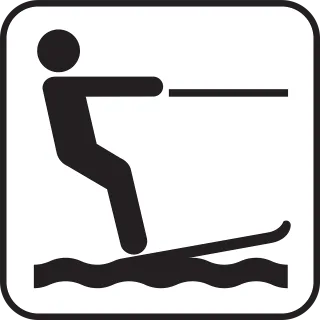 Water ski Fun Sports Stickdatei