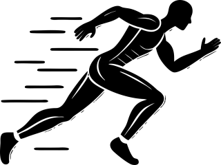 Running man Running silhouette Runner Stickdatei