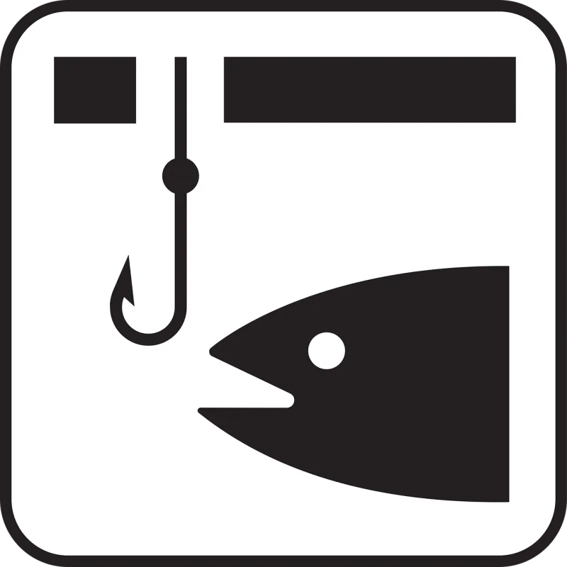 Fishing Angling Fishhook Stickdatei – Tiere