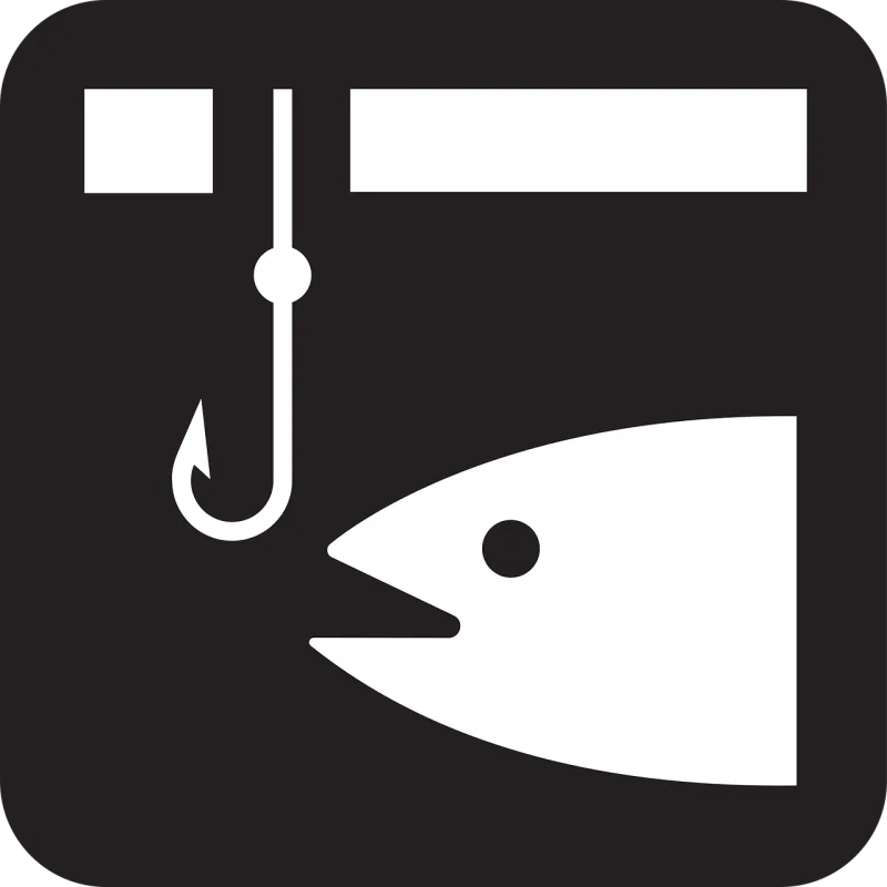 Fishing Angling Fishhook Stickdatei – Tiere