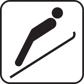 Ski-jumping Ski jumping Winter Stickdatei
