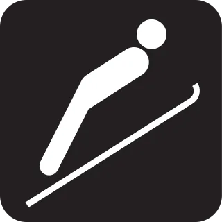 Ski-jumping Ski jumping Winter Stickdatei