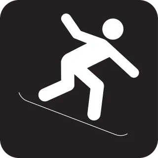 Snowboard Nature Skiing Stickdatei