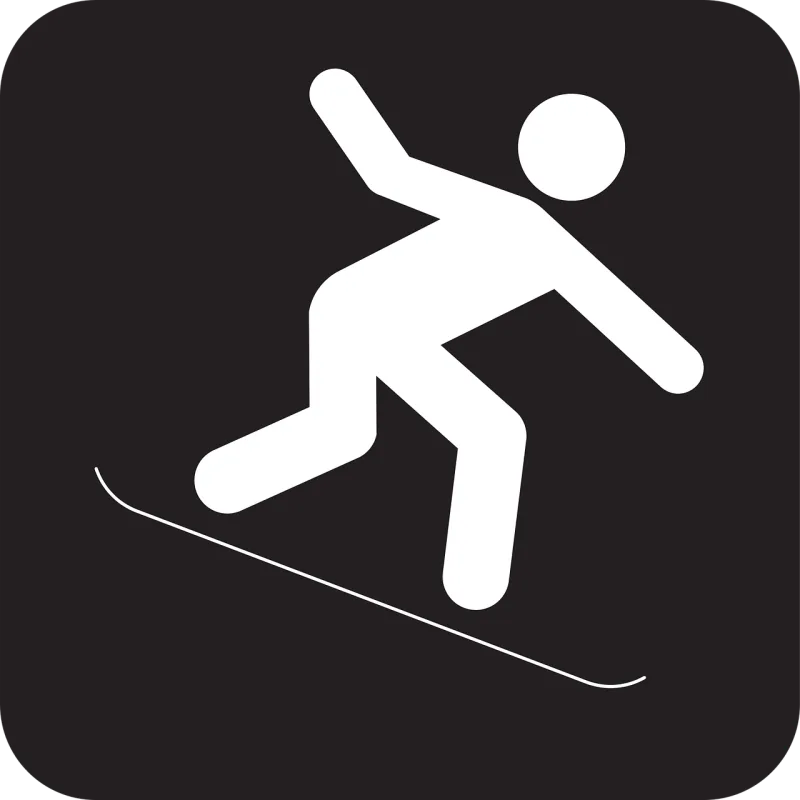 Snowboard Nature Skiing Stickdatei – Sport
