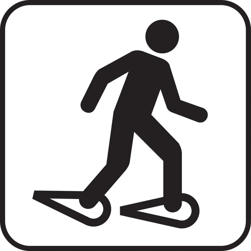 Snowshoeing Snowshoes Nature Stickdatei – Weihnachten