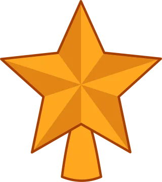 Star Gold Christmas Stickdatei