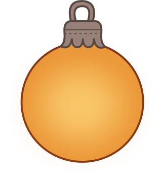 Christmas ornament Christmas bauble Golden Stickdatei
