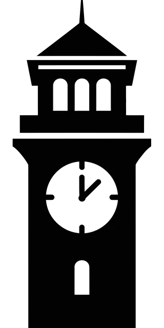 Clock tower Tower Silhouette Stickdatei – Weihnachten