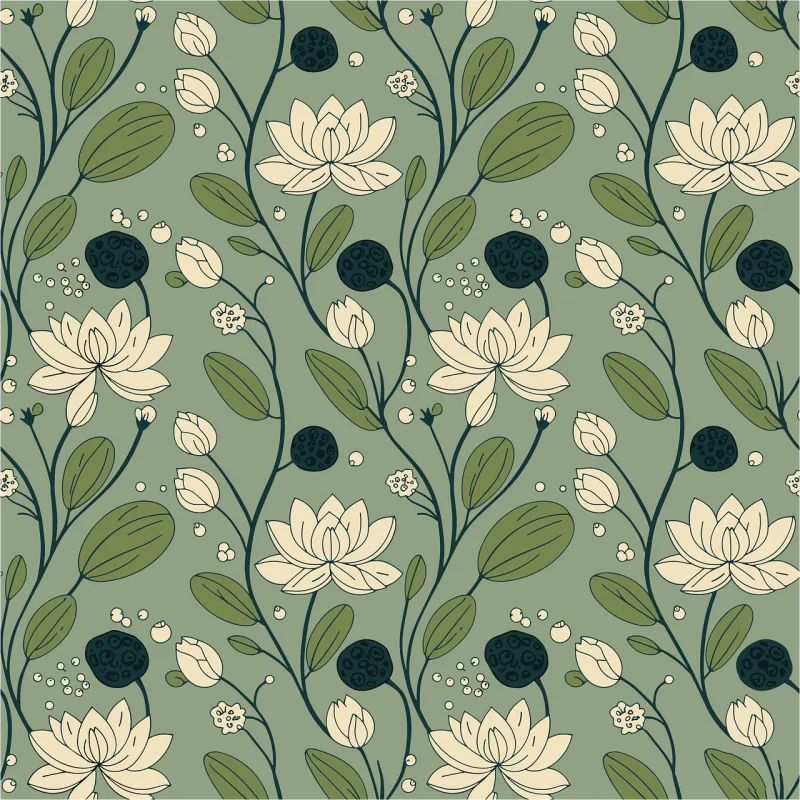Seamless pattern Repeating background Digital paper Stickdatei – Blumen