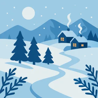 Winter landscape Winter Snow Stickdatei