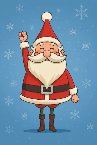 Christmas Santa claus Snow Stickdatei