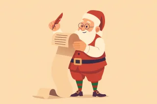 Christmas Santa claus List Stickdatei – Weihnachten