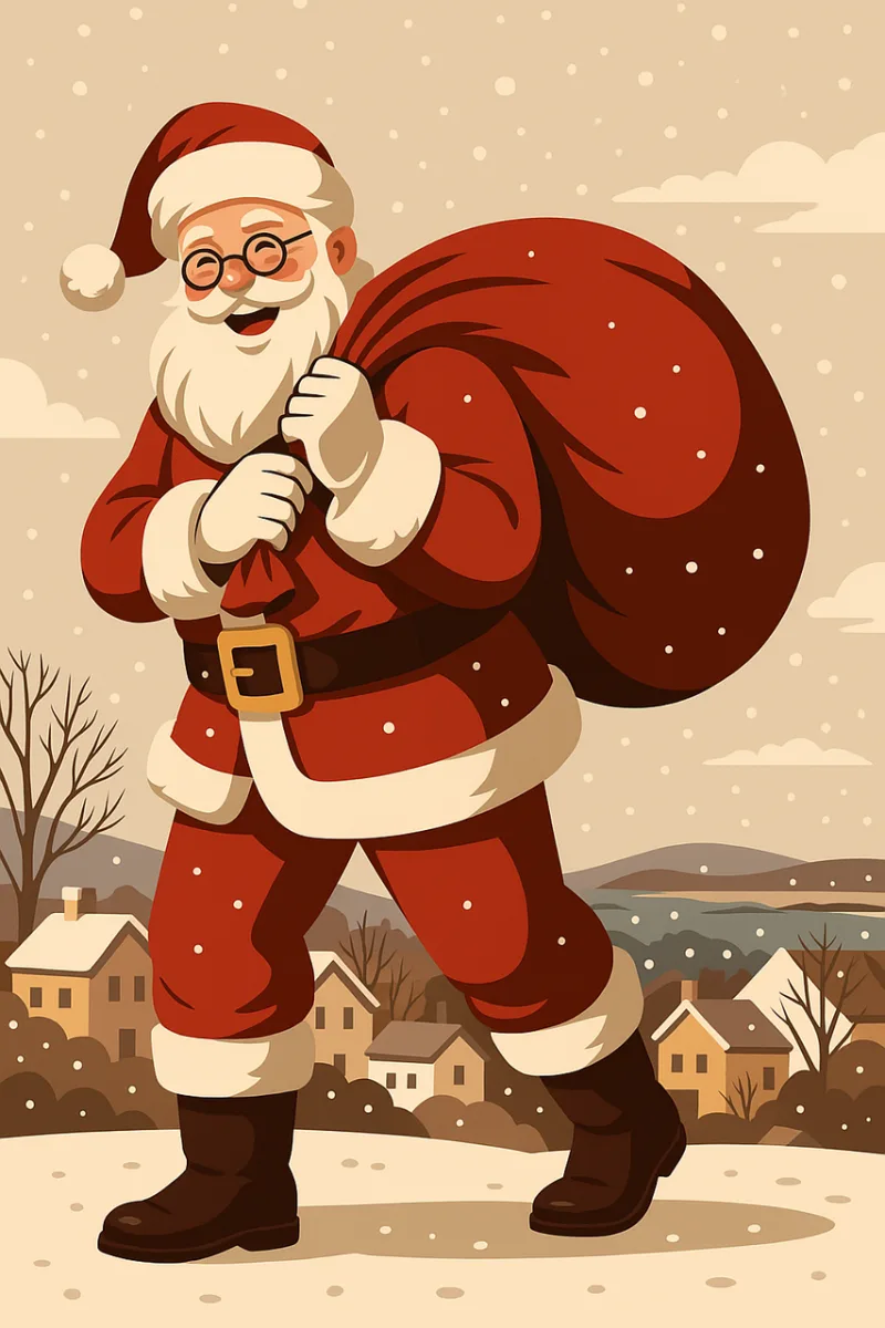 Santa claus Christmas Xmas Stickdatei – Weihnachten
