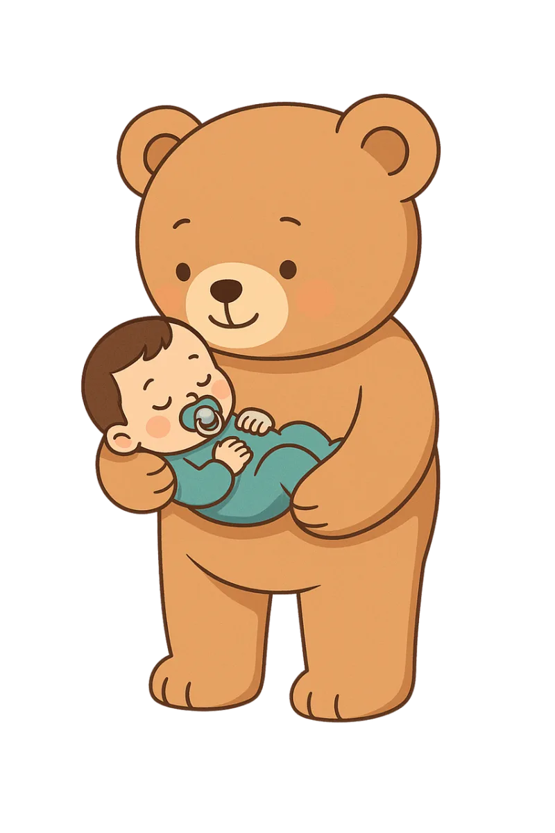 Teddy bear Baby Sleeping baby Stickdatei – Kinder