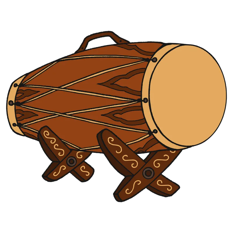 Draw Drawing Gendang Stickdatei – Musik