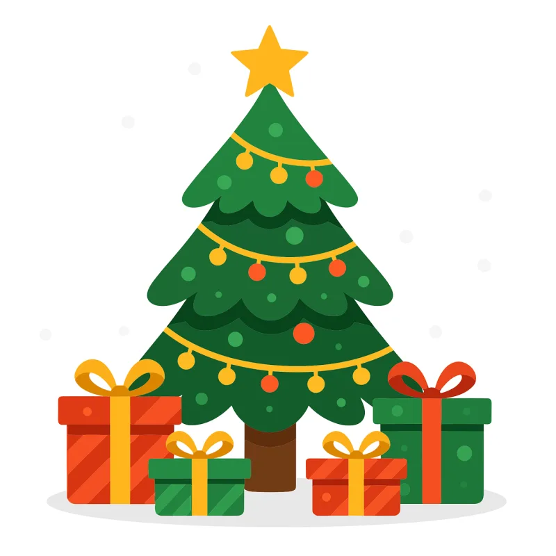 Christmas tree Festive tree Holiday decoration Stickdatei – Weihnachten