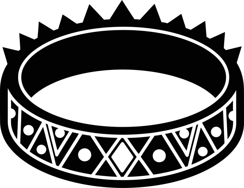 Tribal bracelet Ethnic bangle Crown bracelet Stickdatei – Musik
