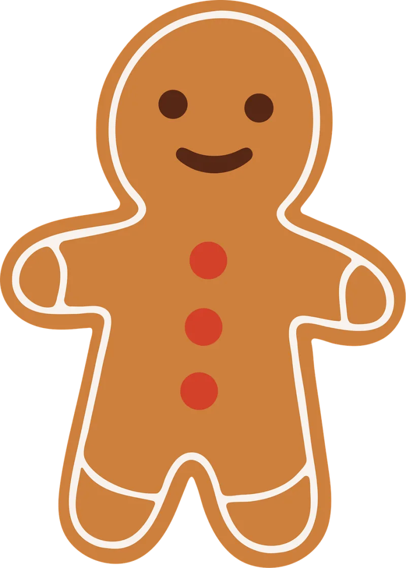 Gingerbread Christmas Xmas Stickdatei – Essen & Trinken