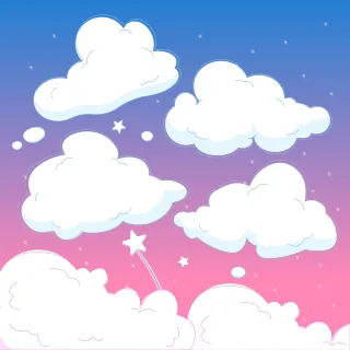 Clouds Nature Night sky Stickdatei