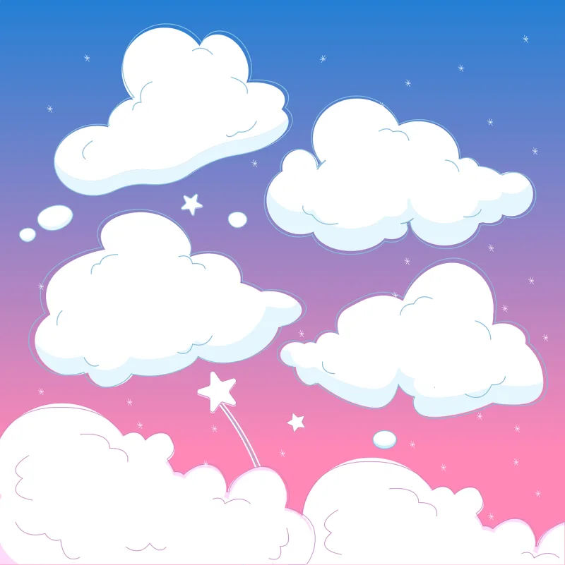 Clouds Nature Night sky Stickdatei – Natur